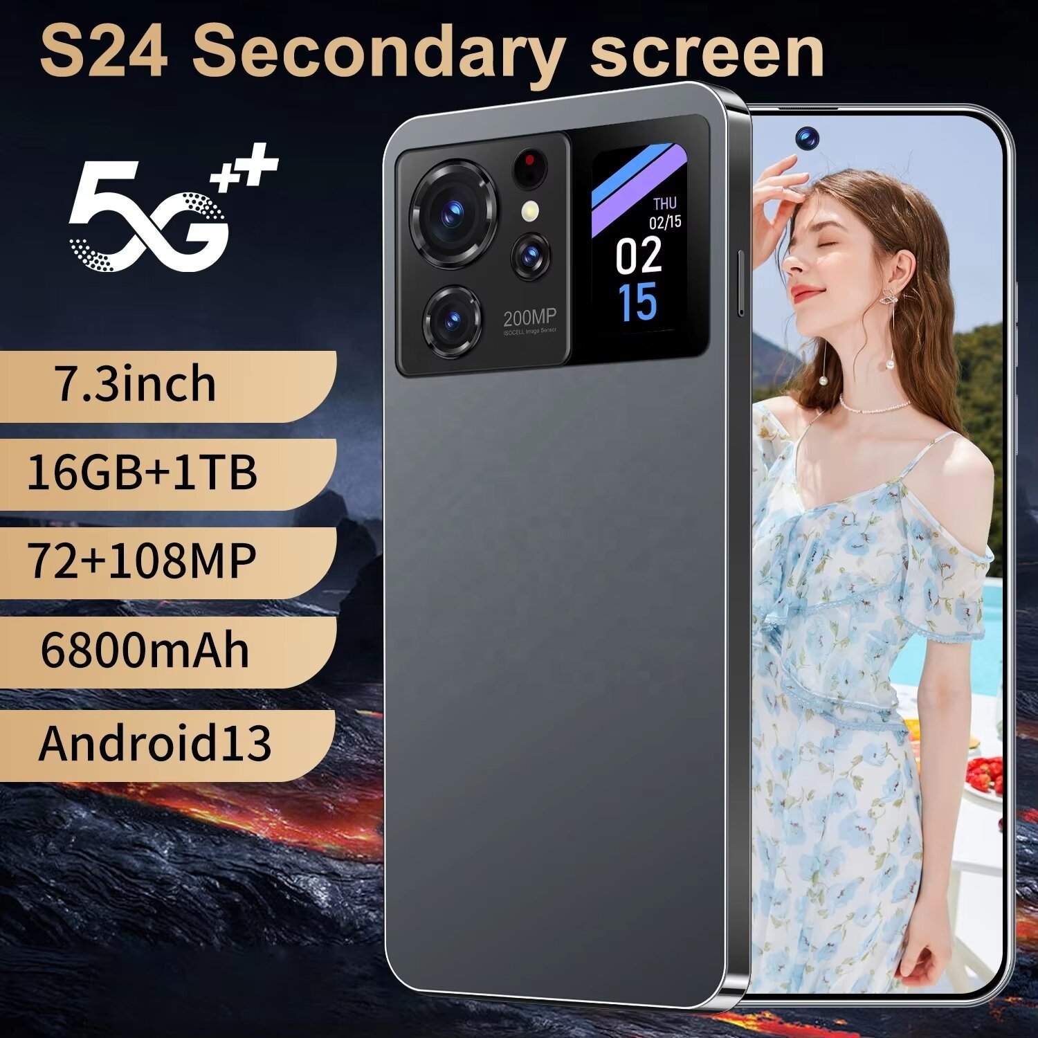 2024 Hot Selling 5G Android 13 Cellphone Keyboard 10 Core 6.7inch Unlocked dual card 4G Smartphone HD Camera Mobile Phones